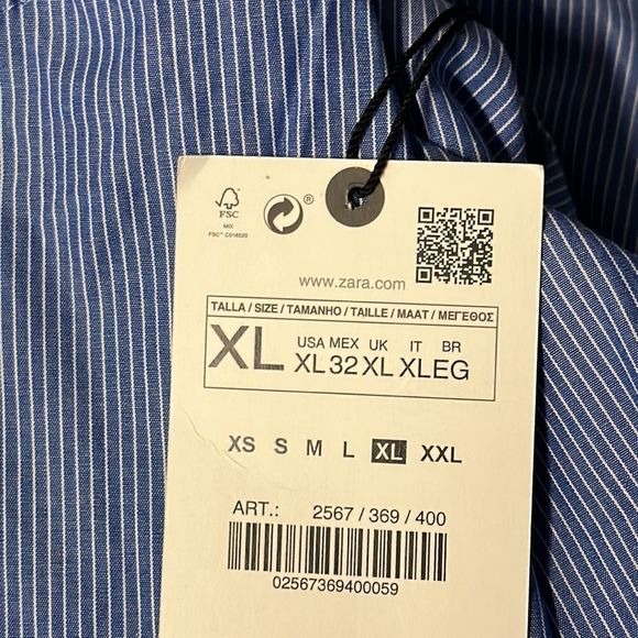 Zara Blue and White Midi Dress - Picture 11 of 13